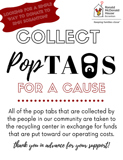 Pop Tabs Donations  Ronald McDonald House Charities